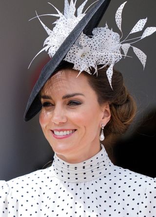 Catherine, Princess of Wales attends The Order of The Garter service at St George's Chapel, Windsor Castle on June 19, 2023 in Windsor, England