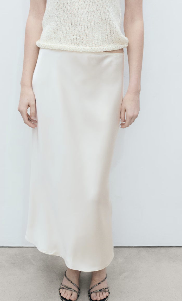MANGO, Midi Satin Skirt - Women | Mango Usa