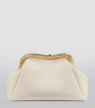 Womens Bvlgari White Medium Leather Serpentine Clutch Bag | Harrods Uk