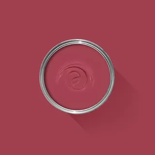 Red paint sample can