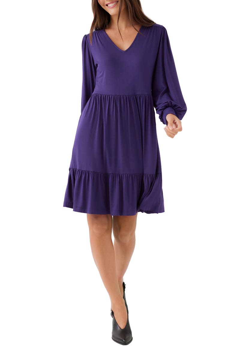 Tiered Long Sleeve Dress