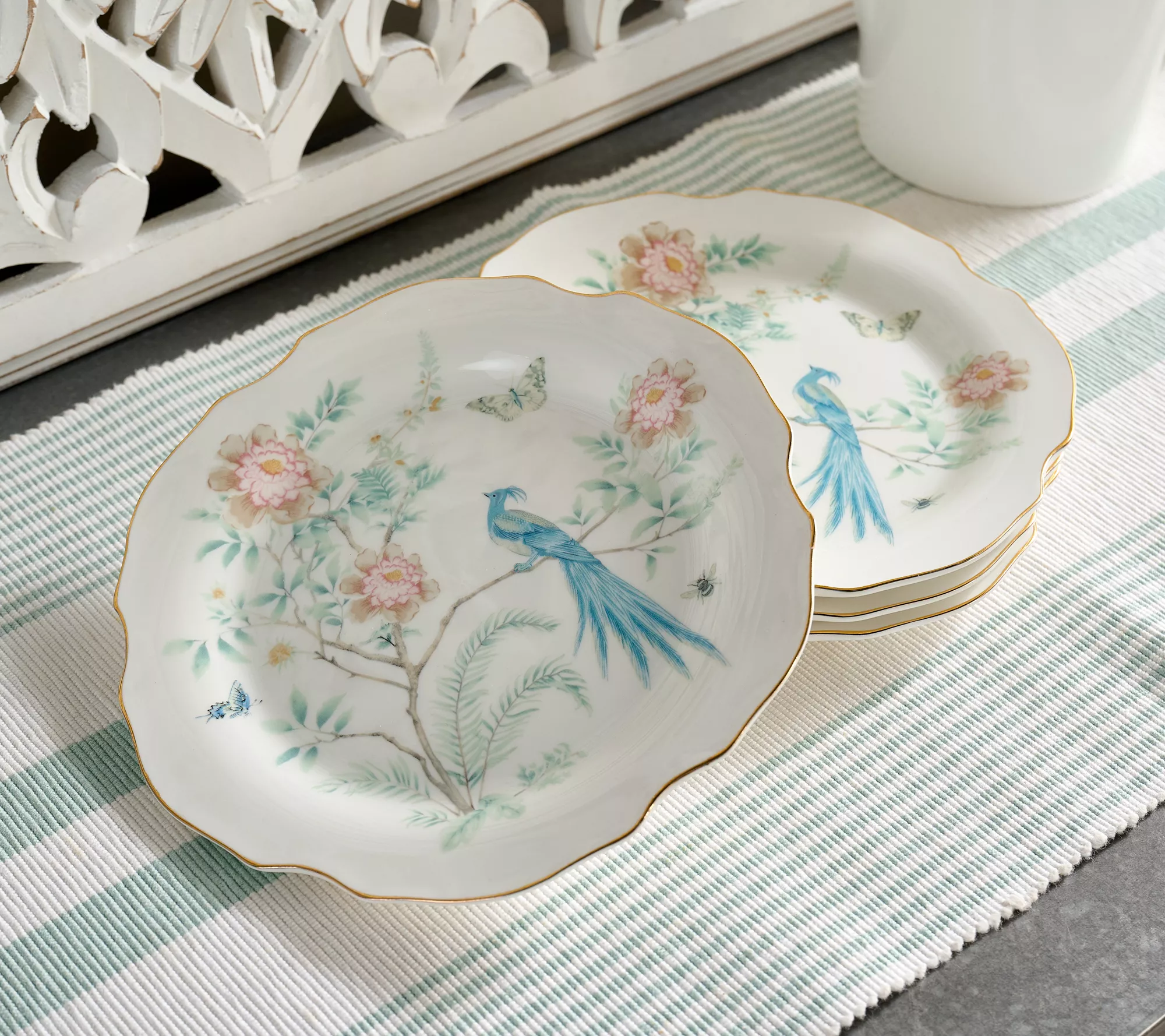 Mrs. H by Dee Hilfiger Set of 4 Appetizer Plates