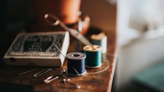 sewing materials and safety pins