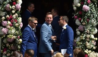 Stephen Mulhern attending the wedding of Declan Donnelly and Ali Astall in Newcastle.
