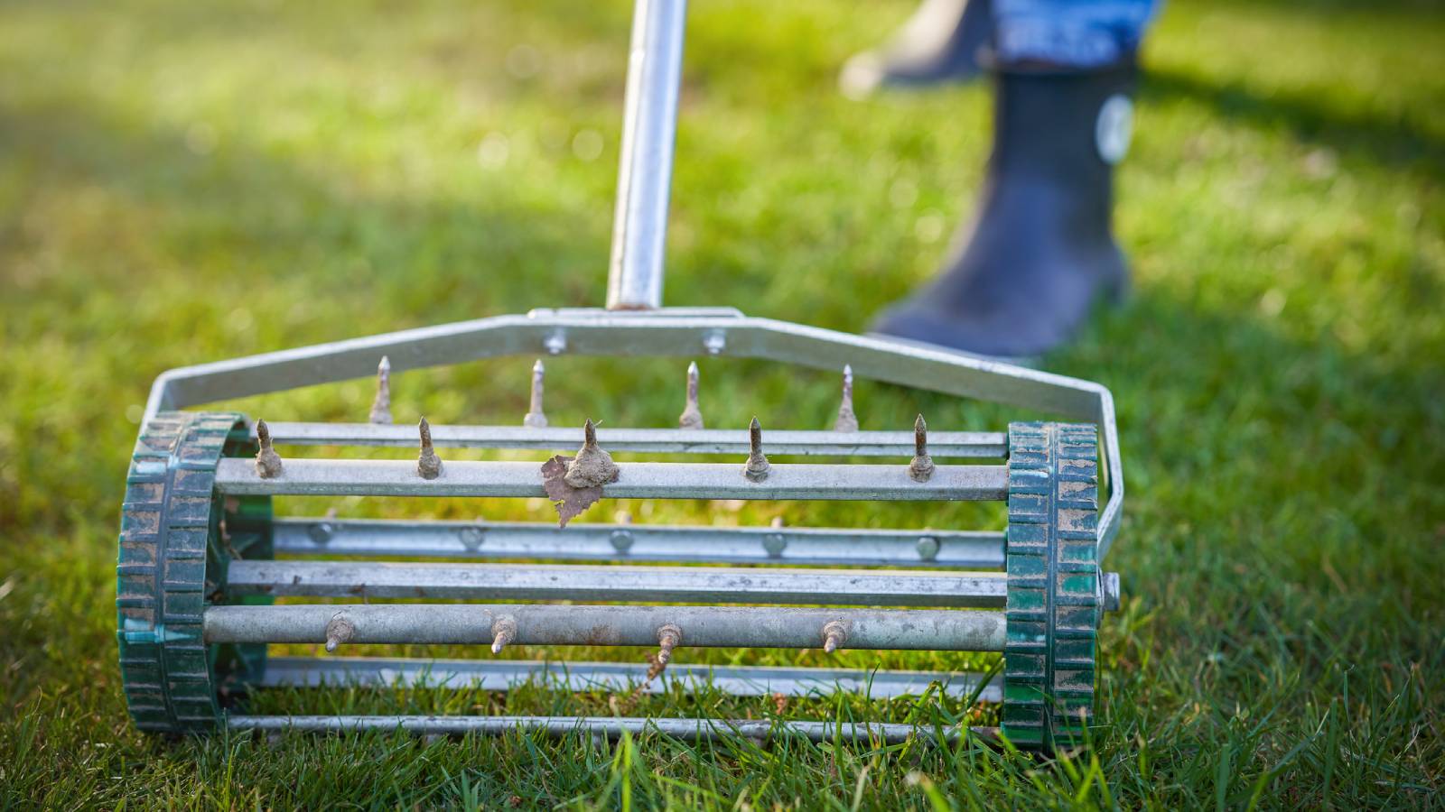 A lawn aerator