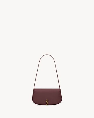 Women's Mini Voltaire in Box Saint Laurent in Rouge Cabernet