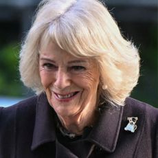 Queen Camilla Jack Russell terrier brooch