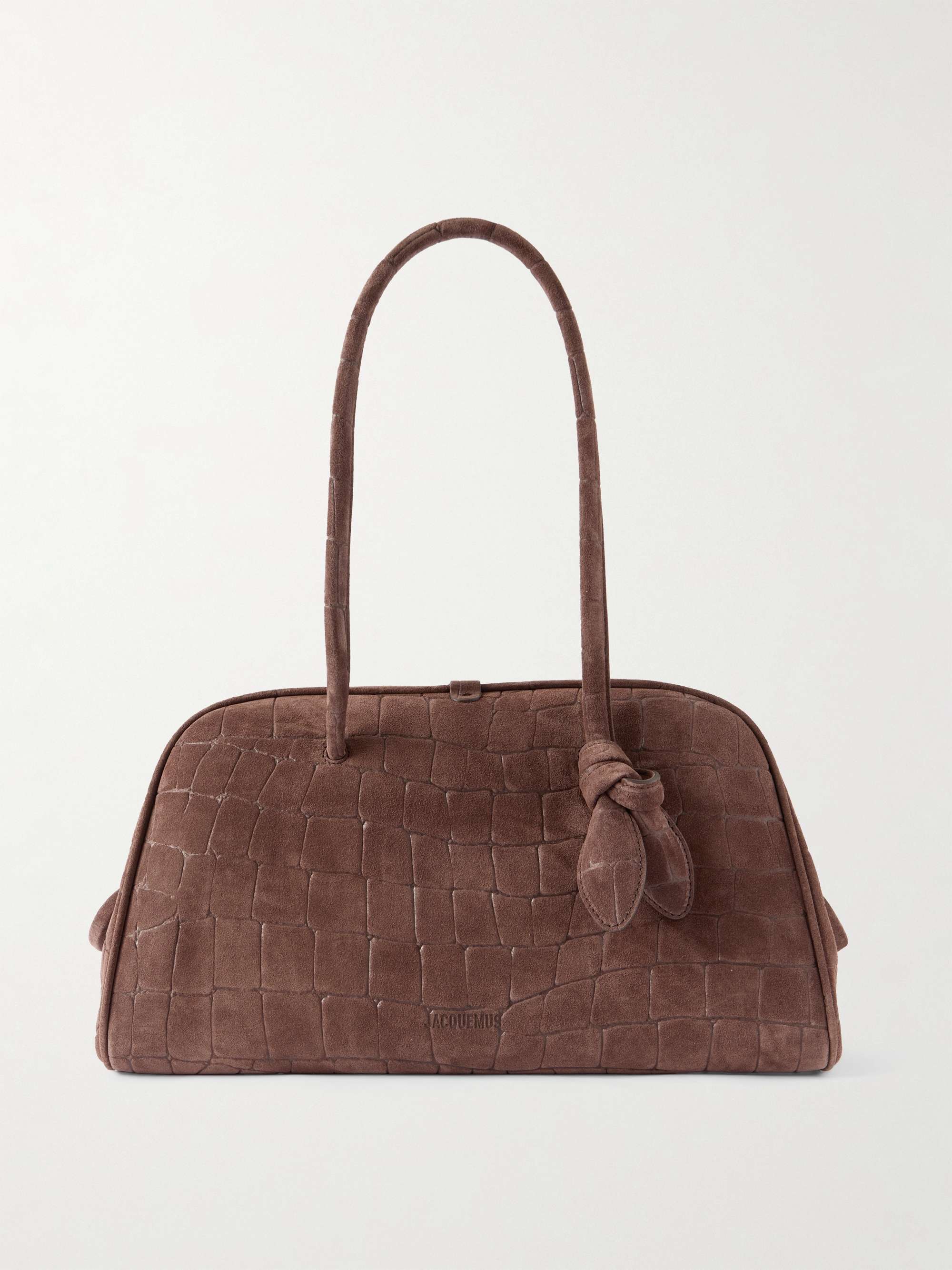 The Turismo Large Croc-Effect Suede Tote