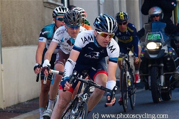 Johann Tschopp (IAM Cycling) in the breakaway