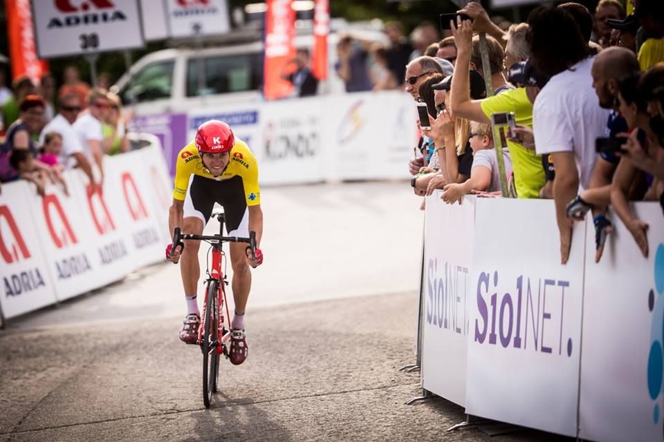 Race leader Rein Taaramae (Katusha) approaching the line for second place