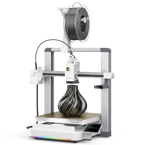 Creality Sparkx I7 3d Printer Multi Color 3d Printing 500mm/s High Speed 95% Pre-Assemble Ai Photo 3d Printing Rgb Light Smart Ai Camera Auto-Leveling Essential Parts Low Noise 10.24×10.24×10 Inch