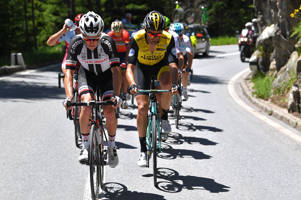 Soren Kragh Andersen (Team Sunweb) in the break during stage 6 at Tour de Suisse