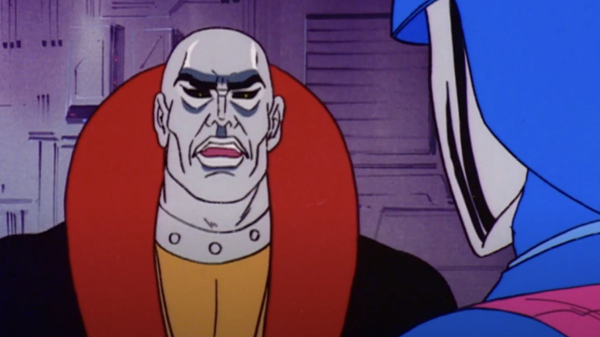 Destro talks to a Cobra operative on G.I. Joe: A Real American Hero