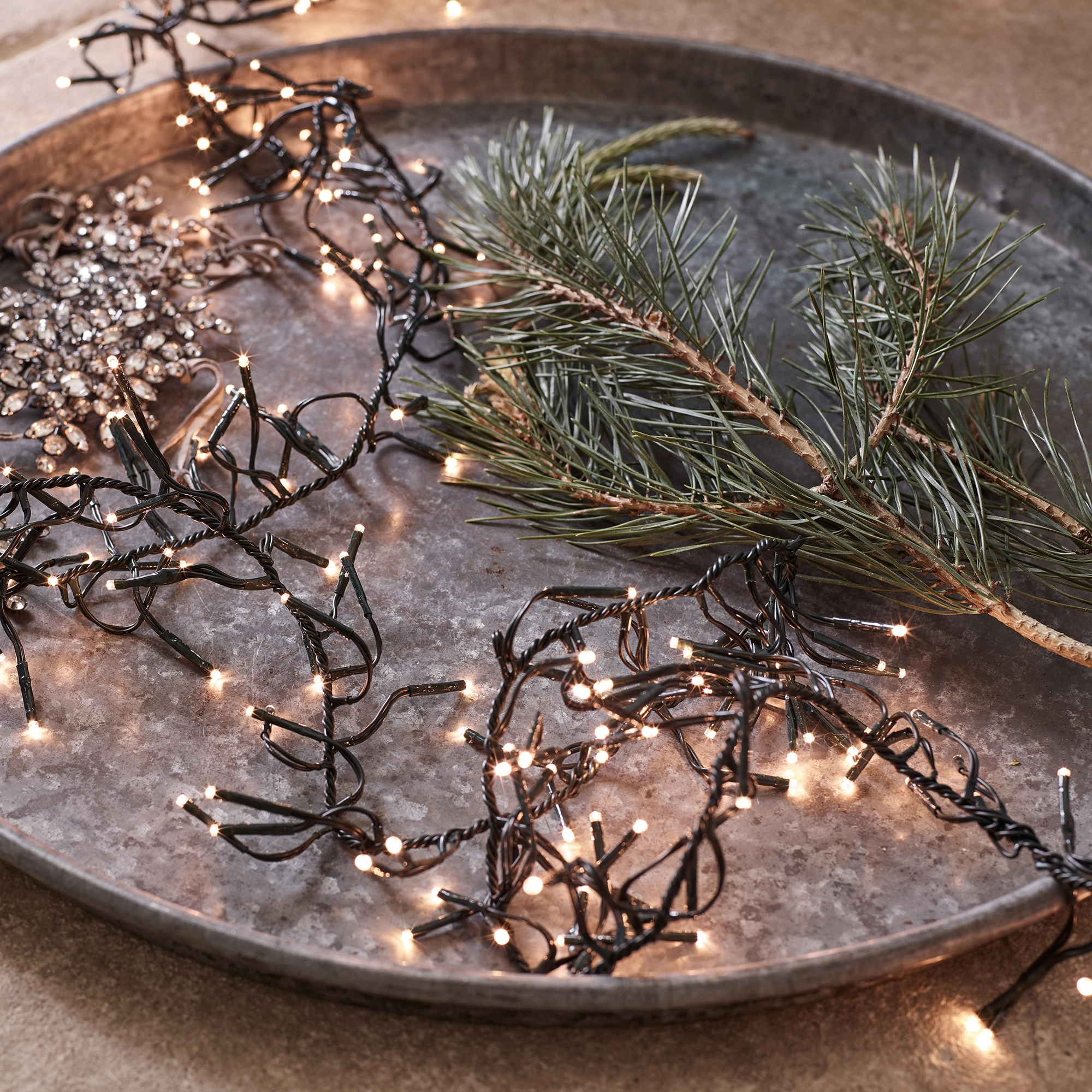 A string of cluster lights