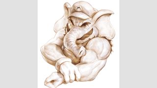 Super Mario Bros Wonder; a mario elephant character