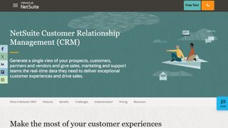 Website screenshot for NetSuite CRM