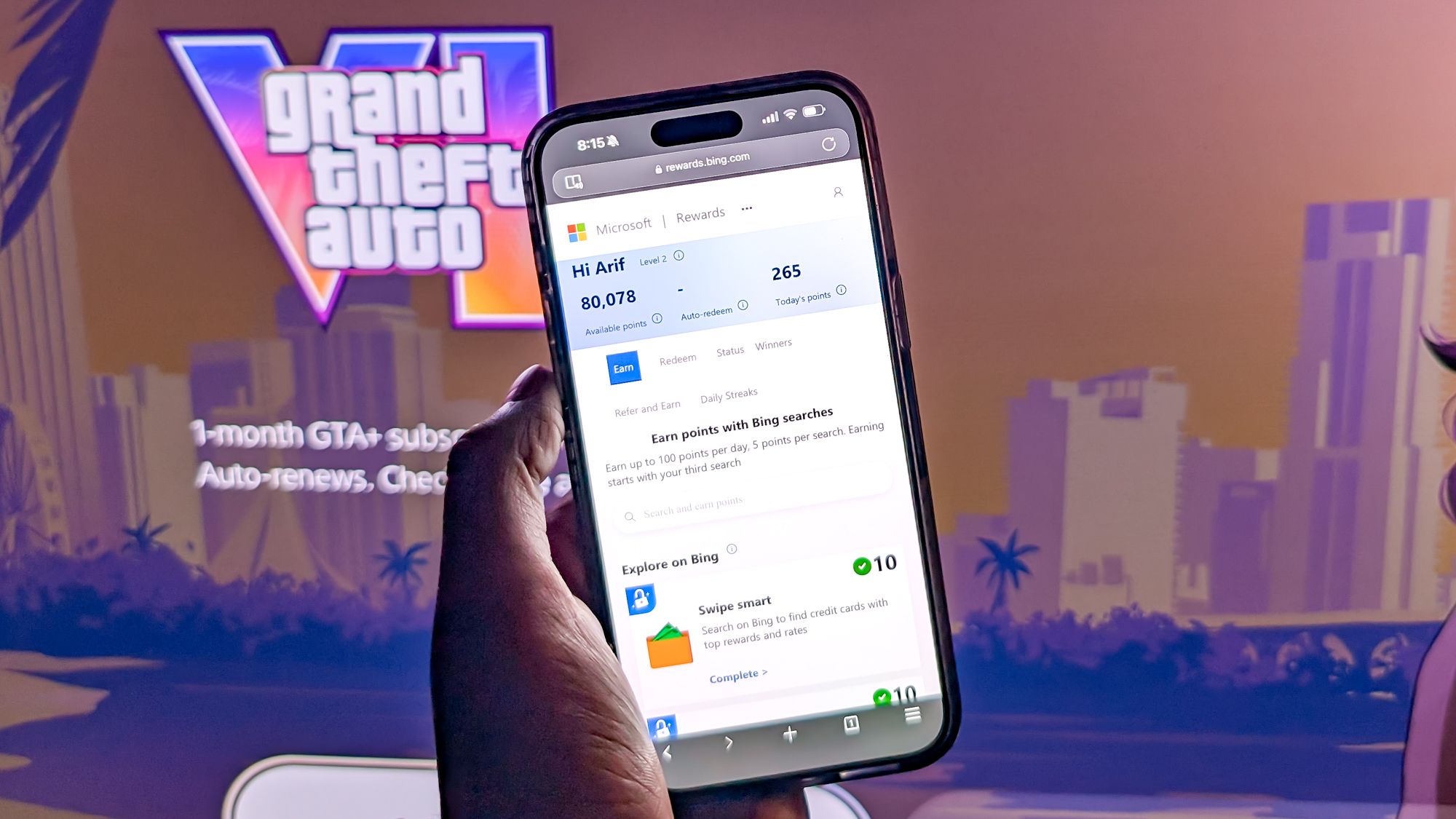 من به اندازه کافی امتیاز پاداش مایکروسافت برای دریافت رایگان GTA 6 جمع آوری کردم – در اینجا نحوه انجام این کار آورده شده است من به اندازه کافی امتیاز پاداش مایکروسافت برای دریافت رایگان GTA 6 جمع آوری کردم – در اینجا نحوه انجام این کار آورده شده است