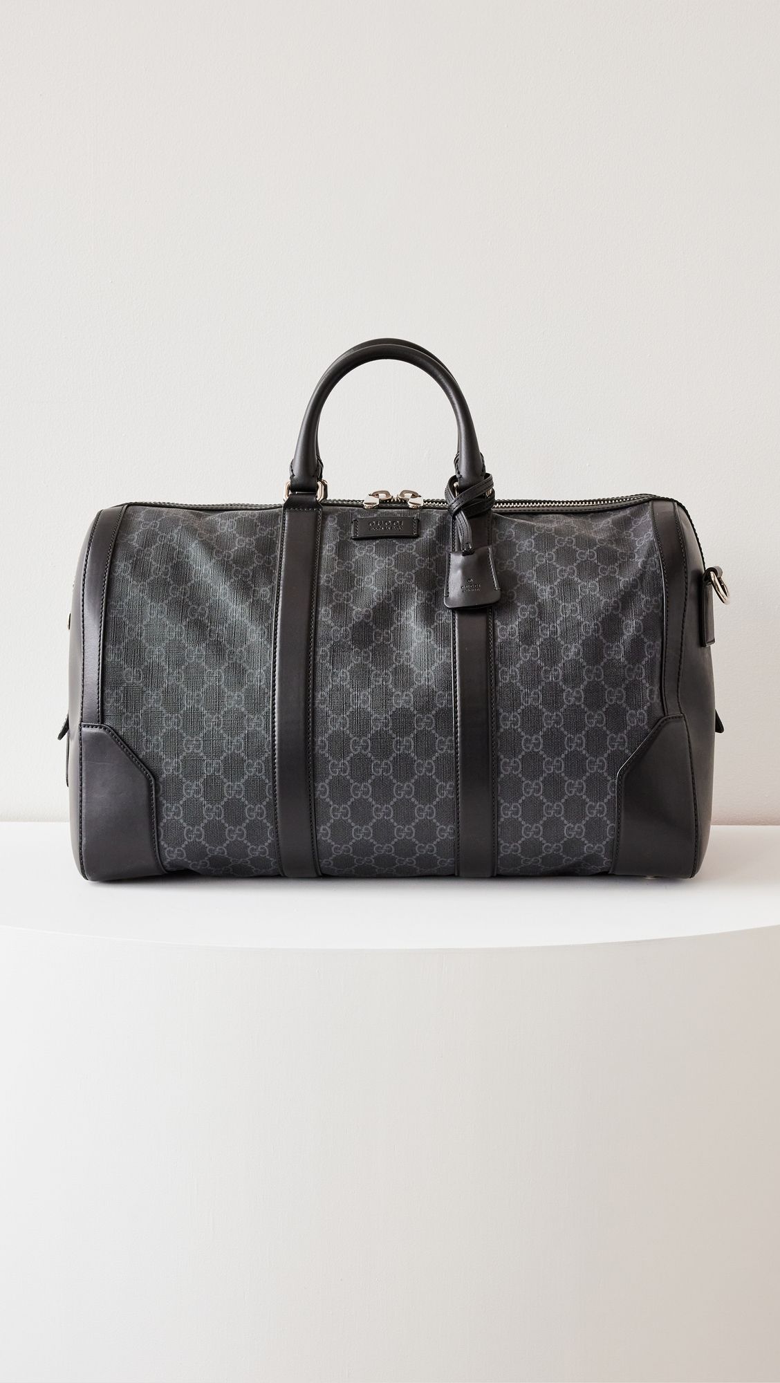 Gucci Black GG Duffle