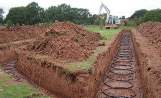 installation of a ground source heat pump