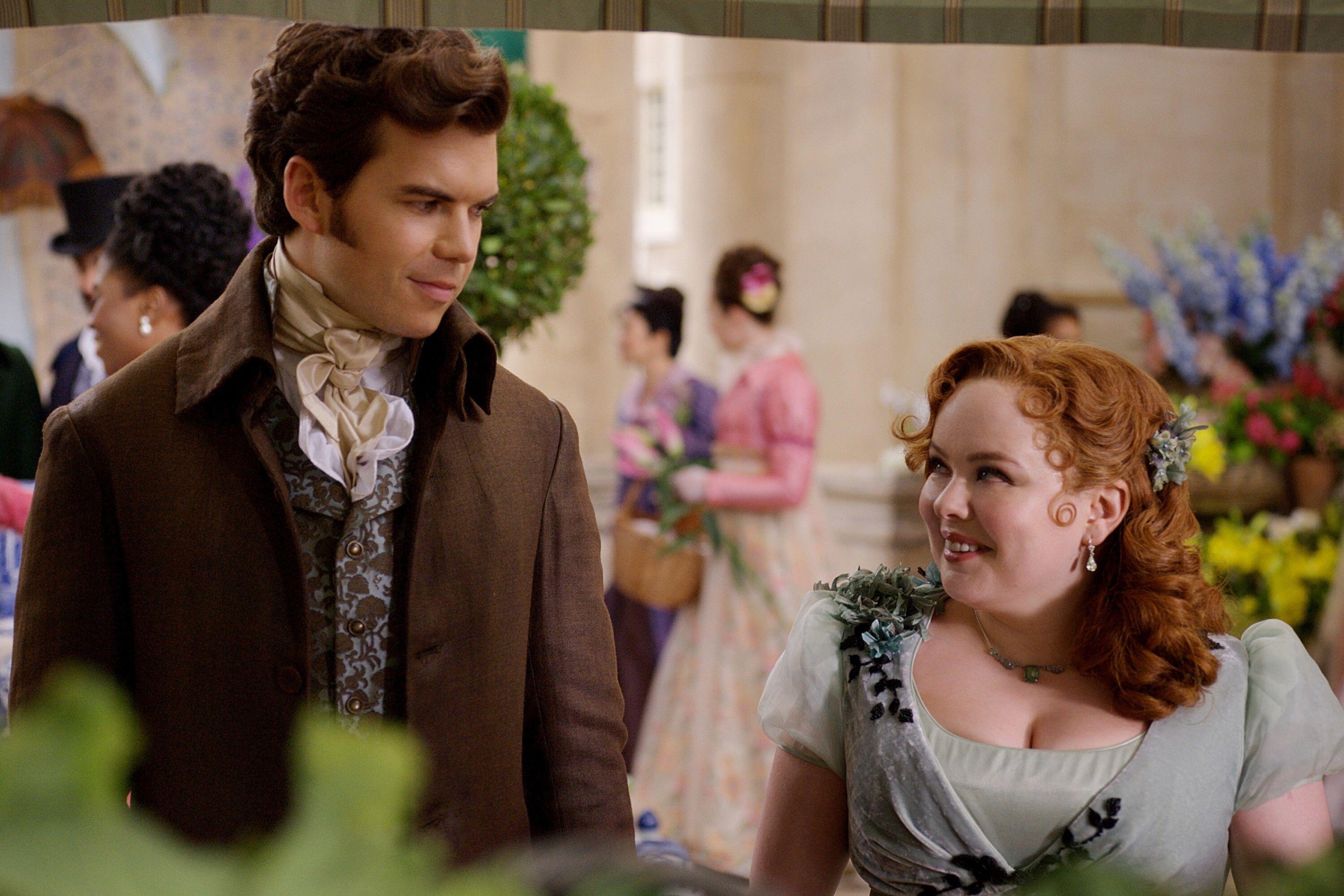 Colin and Penelope in Bridgerton