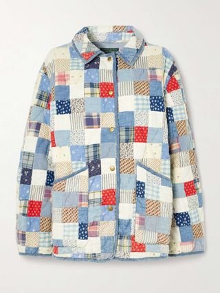 Patchwork Quilted Printed Cotton Jacket