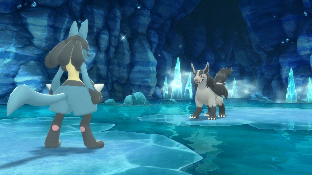 Pokemon Bdsp Ice Cave Mightyena