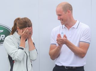 Prince William and Kate Middleton competing against one another