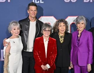 Tom Brady and the 80 For Brady ladies at the premiere