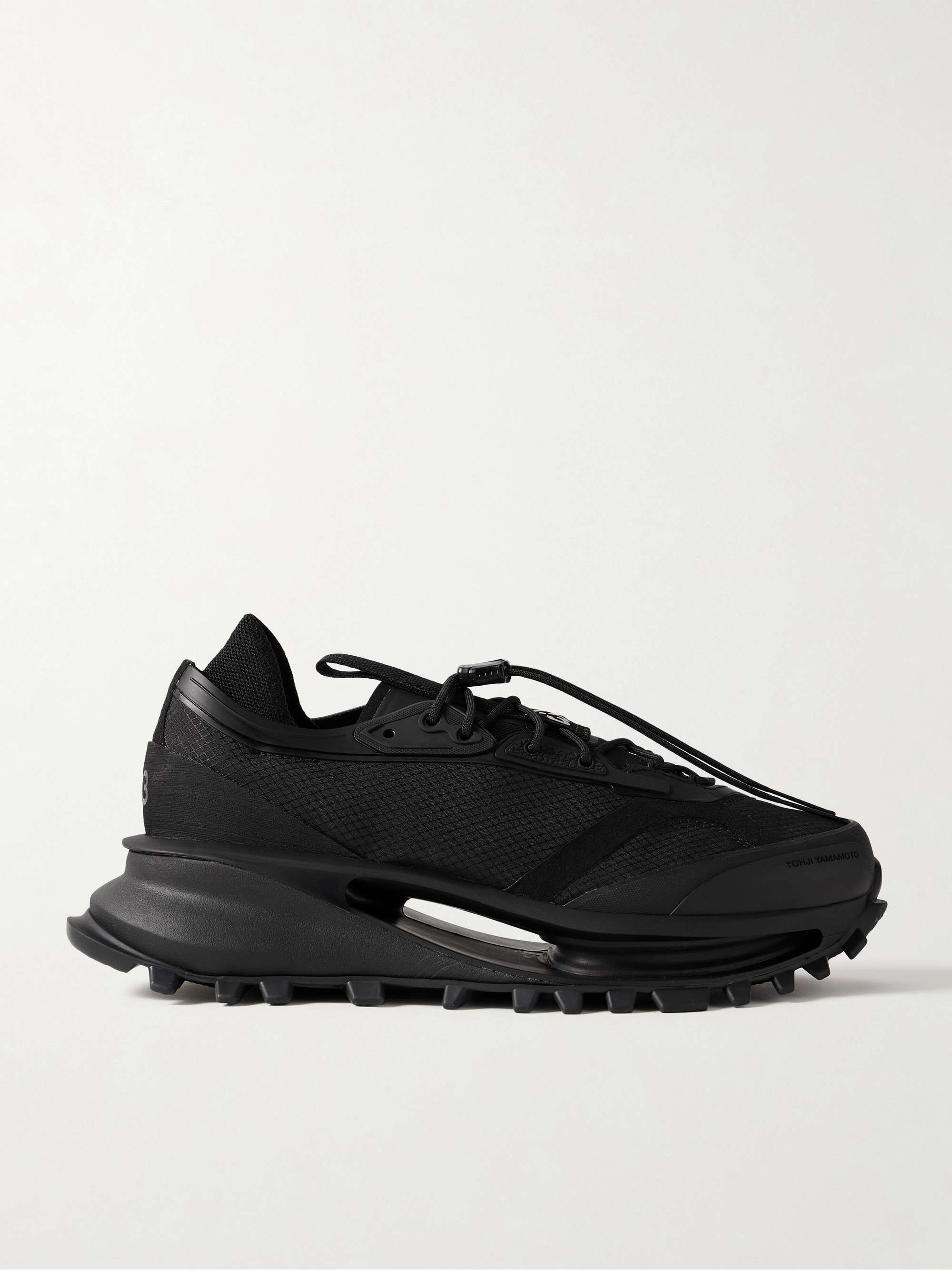 + Y-3 S-Gendo Trail Rubber-Trimmed Mesh Sneakers