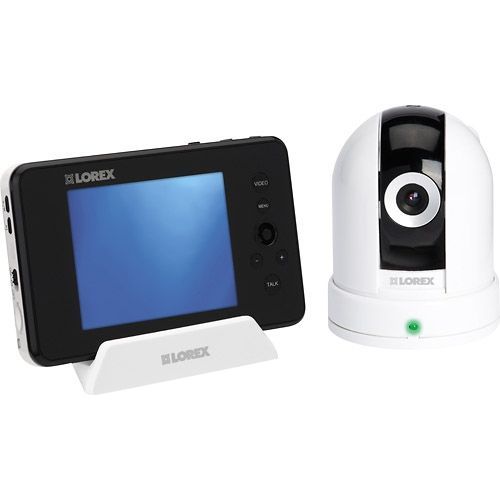 Lorex Live Sense image: The monitor can pan, tilt, and zoom camera from the front.