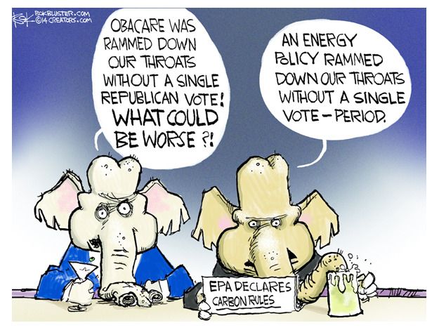 Political cartoon EPA rules