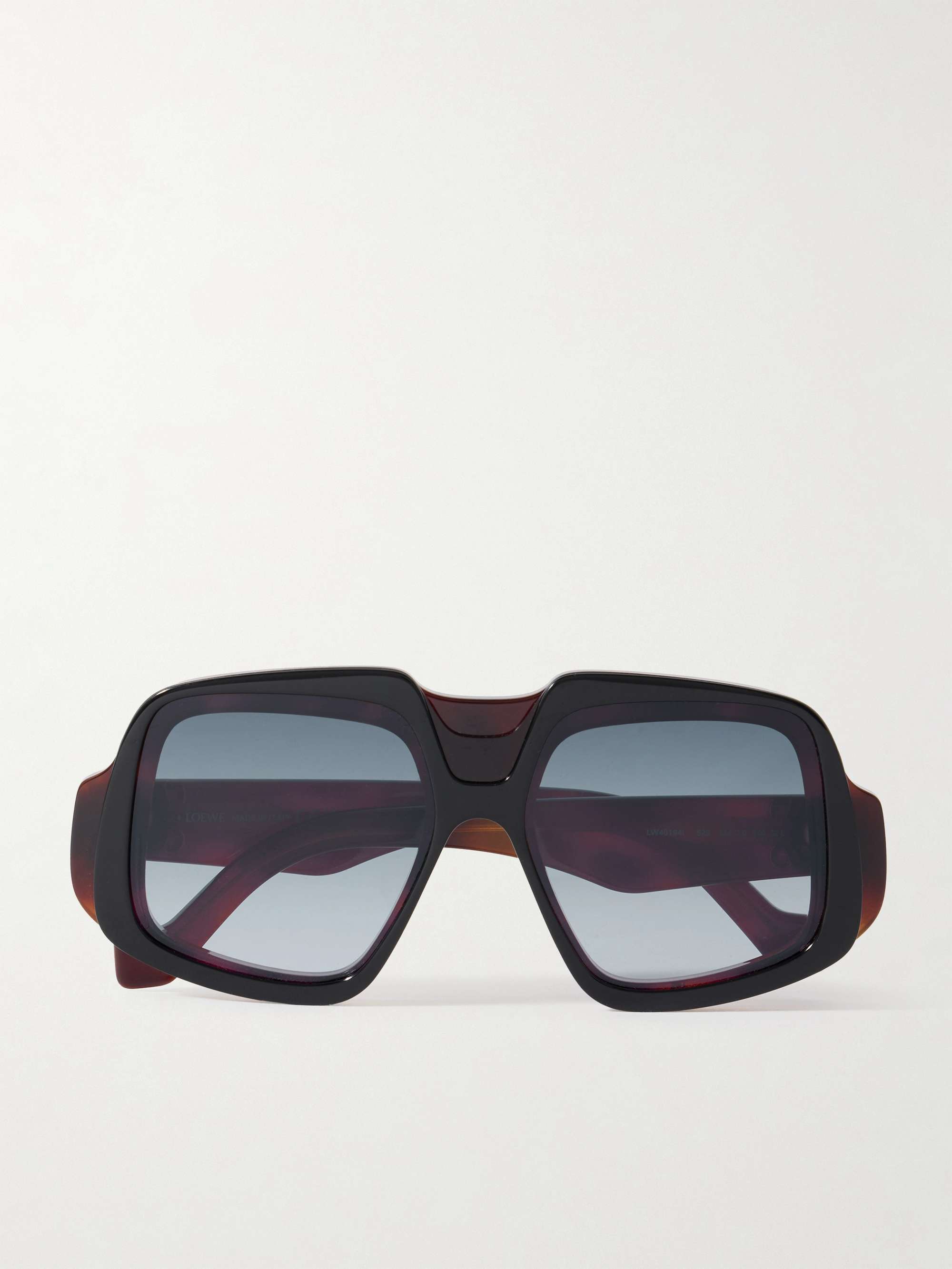 Anagram Oversized Aviator-Style Tortoiseshell Acetate Sunglasses