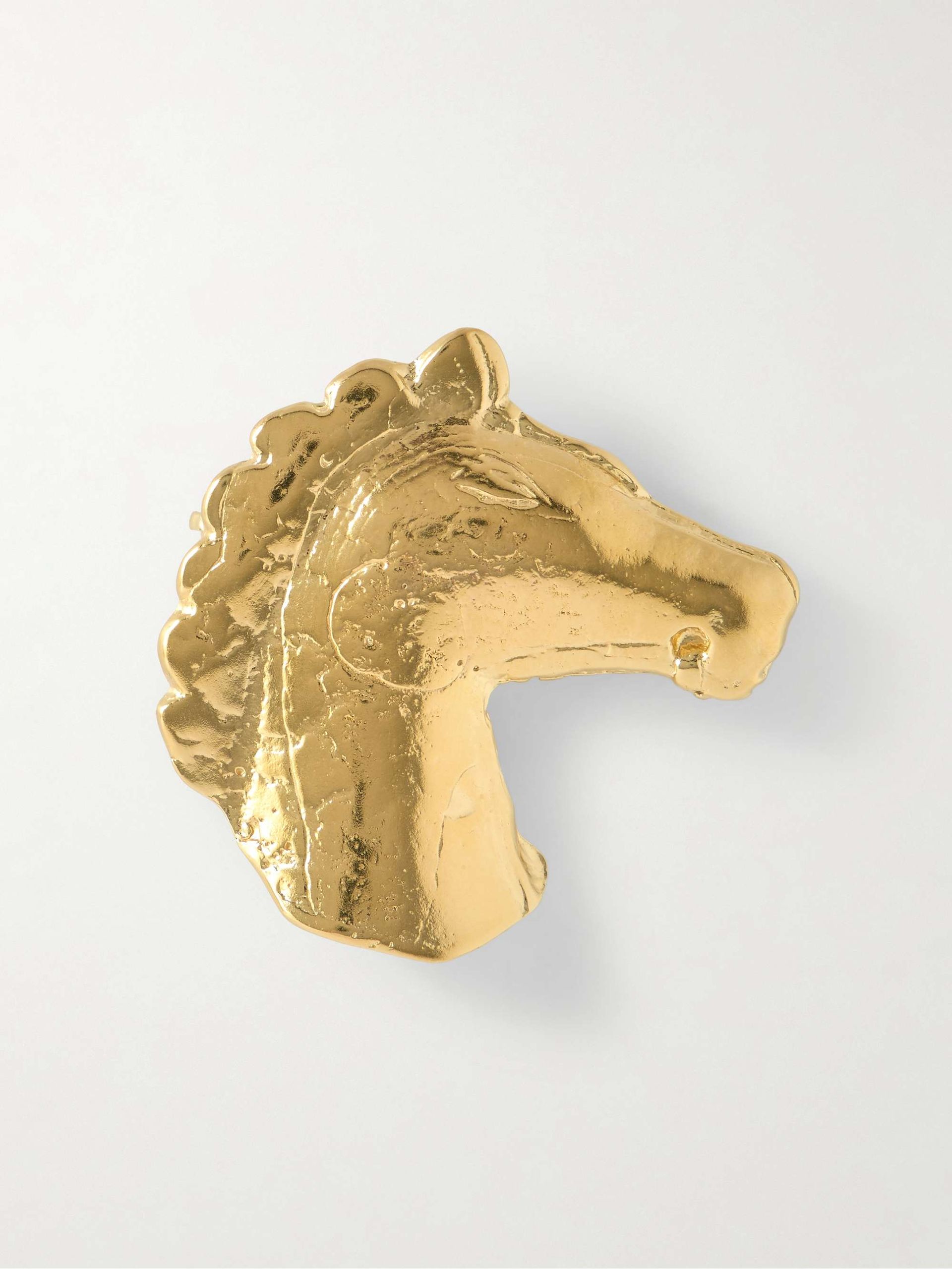 Equestrian Dream Gold-Plated Brooch