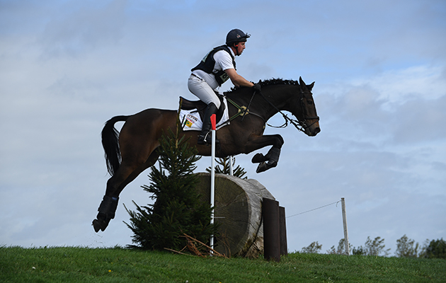 Matthew Wright riding DHI PAPARAZZI in EquiConsulting Open during the Little Downham (3) Horse Trials at the Ely Eventing Centre near Ely in Cambridgeshire, UK on 2 October 2017