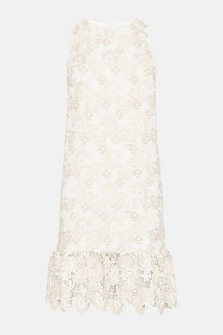 Sleeveless Lace Peplum Hem Dress – was £119, now £36