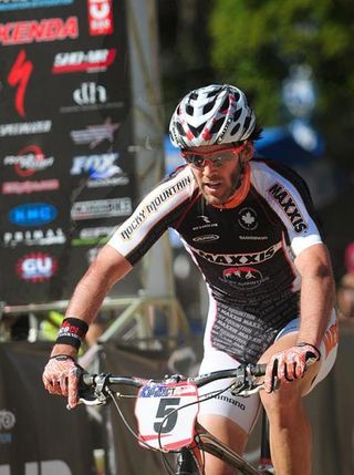 Geoff Kabush (Team Maxxis-Rock Mountain) finished sixth today.