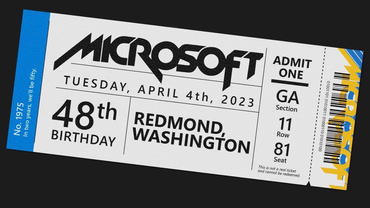 Microsoft&#039;s 48th birthday promotion