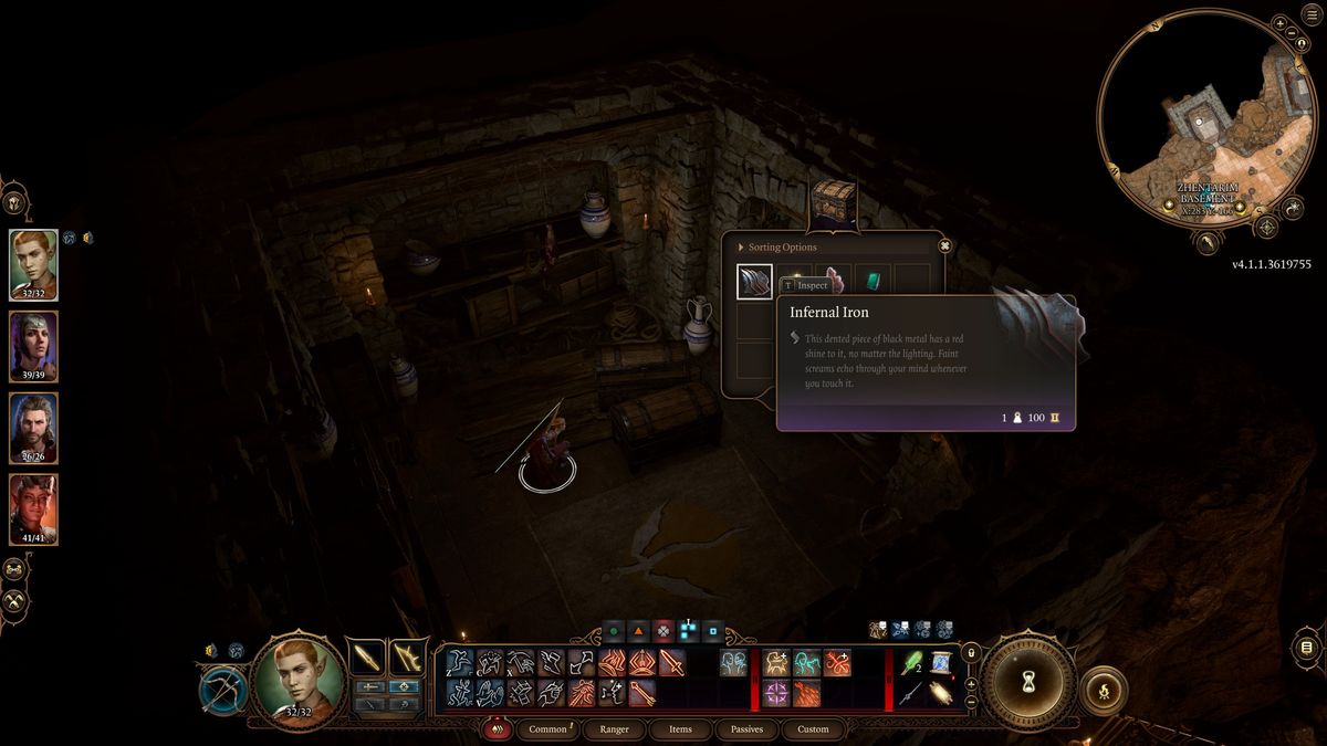 Baldur's Gate 3 Infernal Iron -Zhentarim Hideout