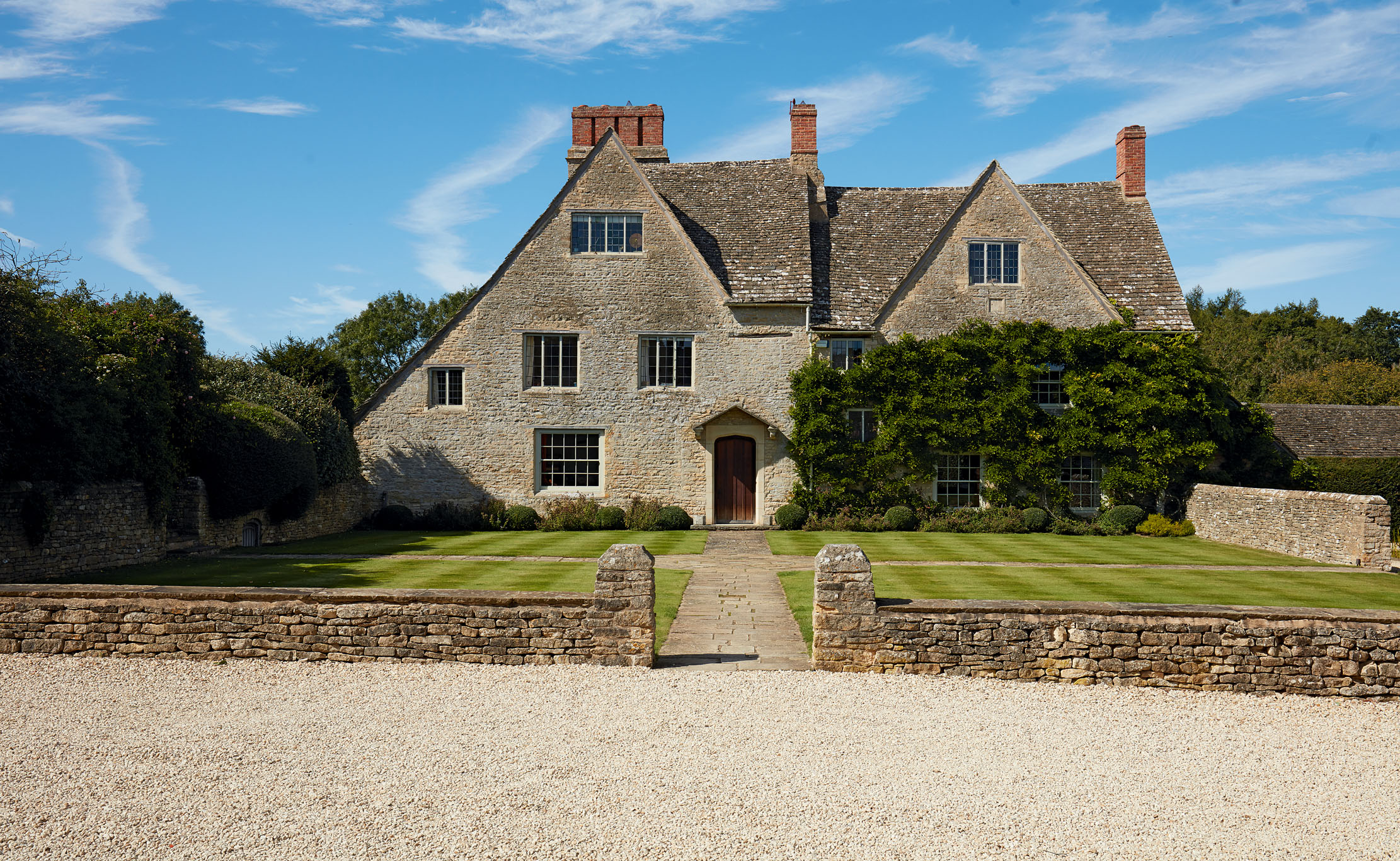 Fig 1: Walcot, a gabled Cotswold house of mostly 17th-century origins, which was much reduced in scale in the mid 18th century.