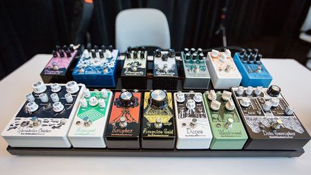 EarthQuaker Devices pedals on a pedalboard