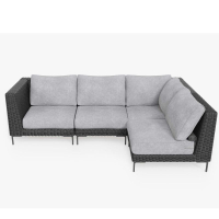 Black Wicker Outdoor 4-Seat L-Sectional: $5,750$4,312 | Outer