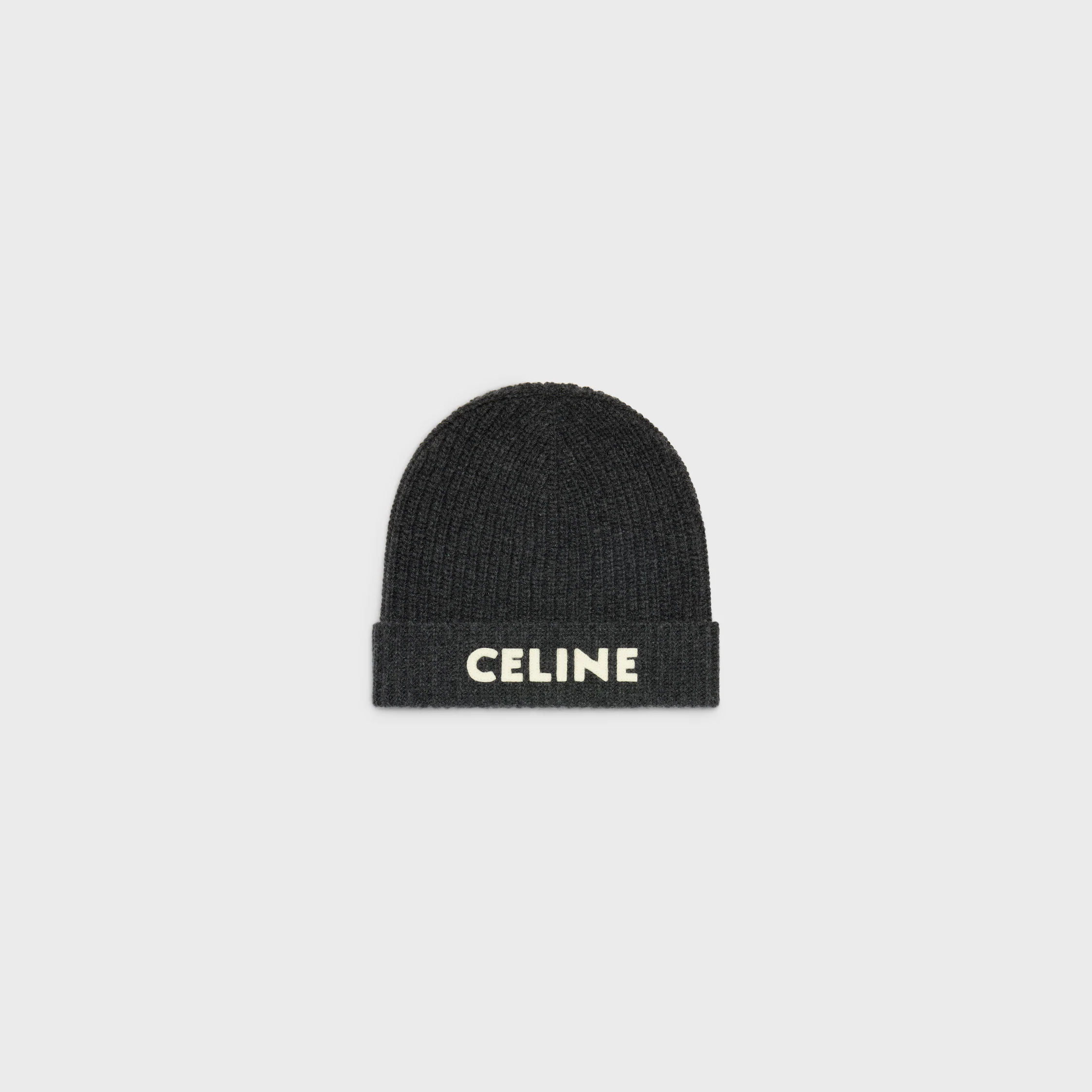 Celine Beanie in Ribbed Wool
