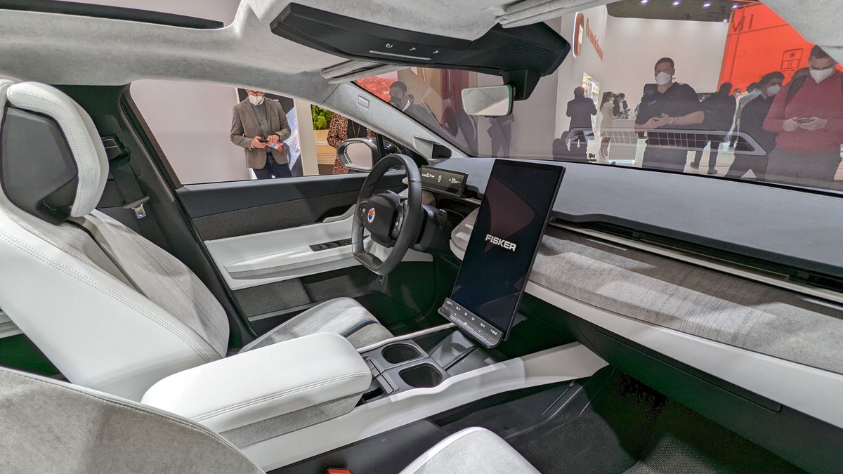 View inside the front of the cabin