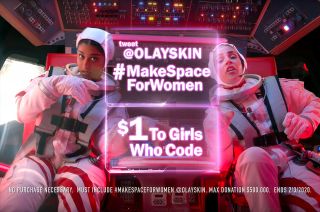 YouTube personality Lilly Singh and comedian Busy Philipps joins astronaut Nicole Stott's crew to promote Olay's Super Bowl LIV space mission to donate up to $500,000 to Girls Who Code.