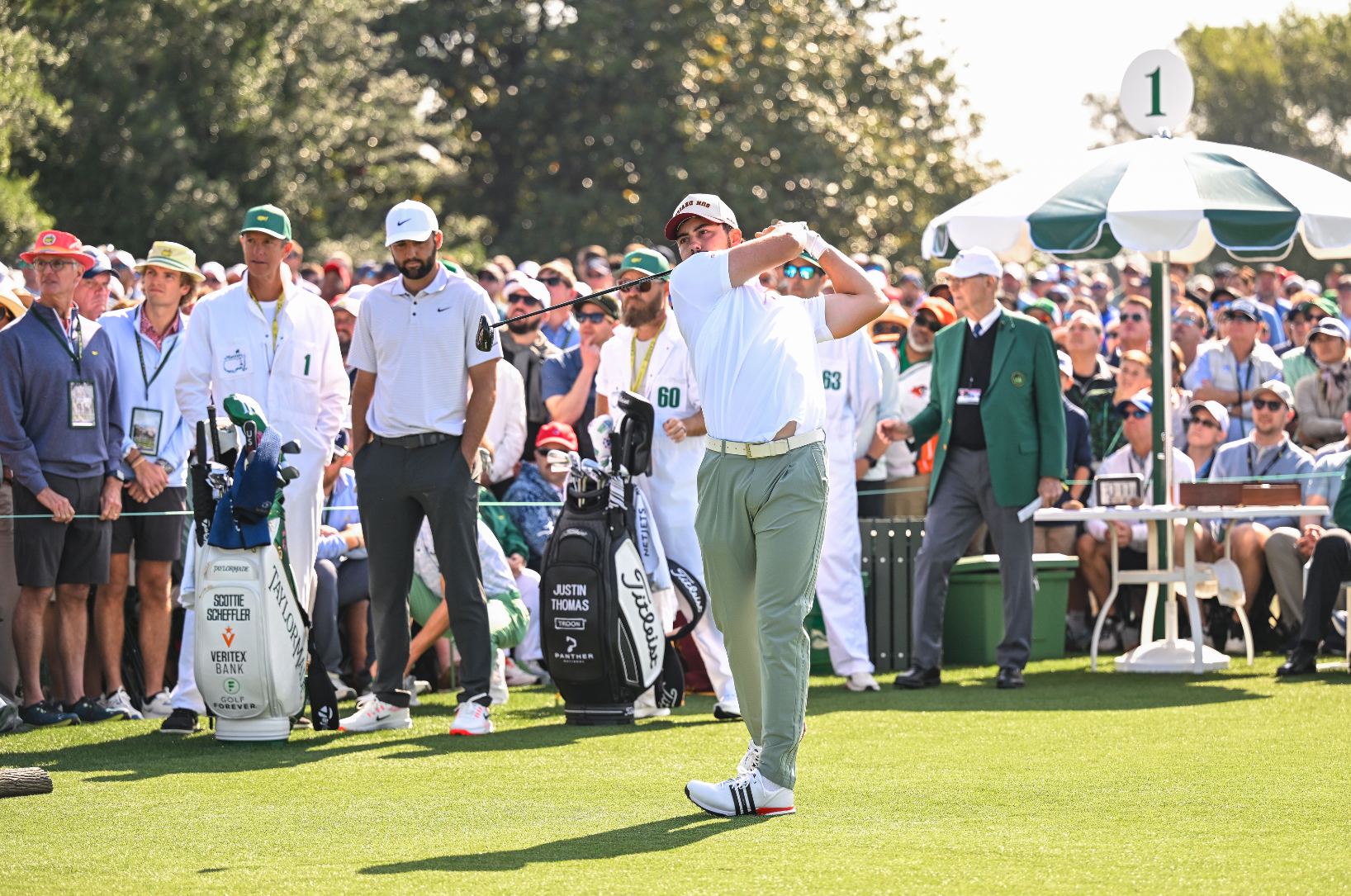 Josele Ballester tees off at The Masters
