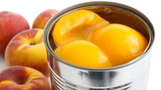 A can of peaches