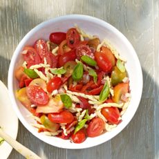 Tofie Salad With Tomatoes And Peppers 