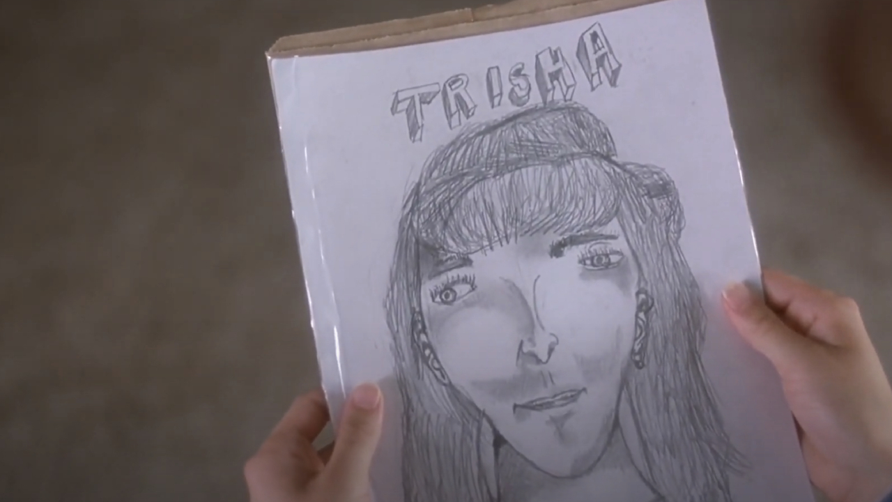 Dibujo de Trisha realizado por Napoleón en Napoleon Dynamite