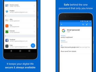 1Password (iOS, Android) (Free, $9.99 upgrade)