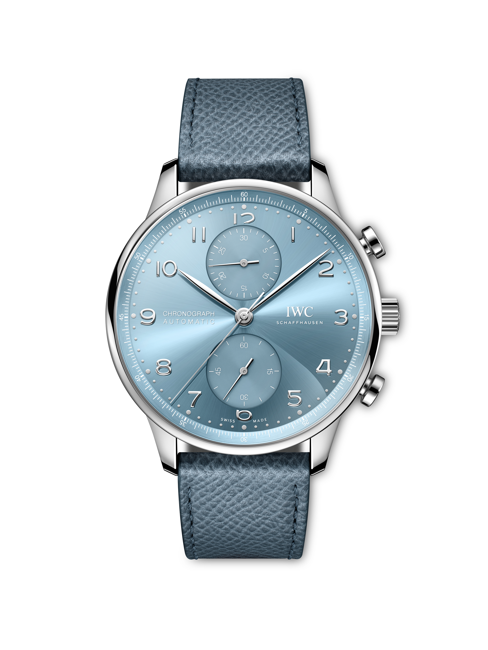IWC blue watch